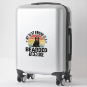 Sticker Conception de l'amant de chien de coucher de solei (Sur valise)