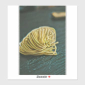 Sticker Conception de l'amoureux des nouilles (Feuille)