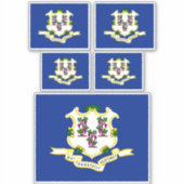 Sticker Conception de l'indicateur d'état Connecticut (Devant)