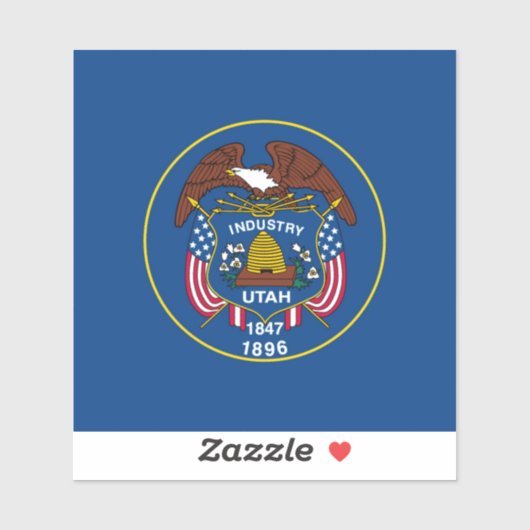 Sticker Conception de l'indicateur d'état Utah (Feuille)
