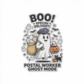Sticker Conception de livraison d'Halloween en mode fantôm (Devant)