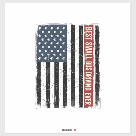 Sticker Conception de maillot de drapeau de chauffeur de b (Feuille)