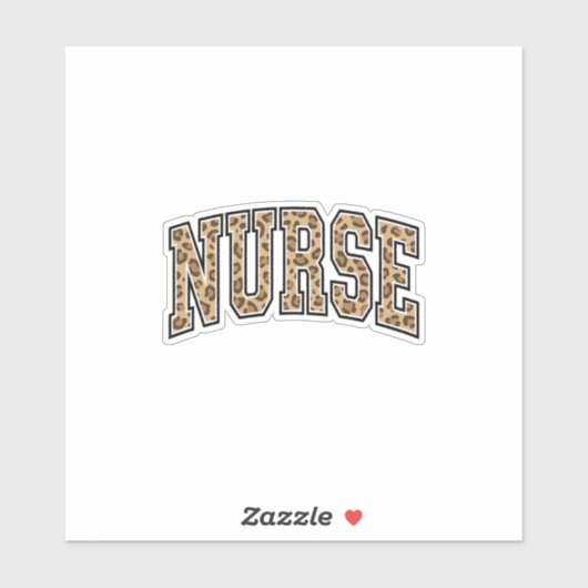 Sticker Conception de maillot universitaire d'infirmière l (Feuille)