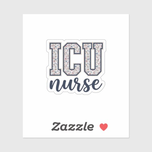 Sticker Conception de maillot universitaire floral d'infir (Feuille)