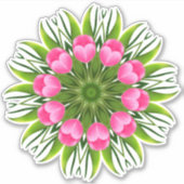 Sticker Conception de mandala de fleur magnifique-79358 (Devant)