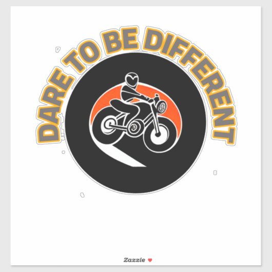 Sticker Conception de moto audacieuse (Feuille)