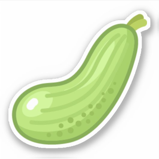 Sticker Conception de nourriture végétale de moelle (Devant)