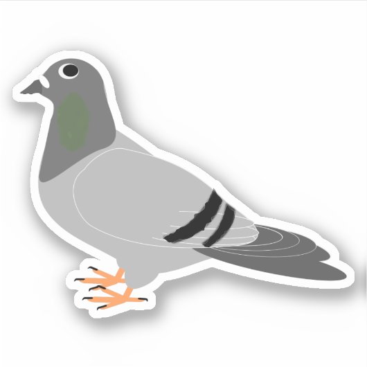 Sticker Conception de pigeon (Devant)