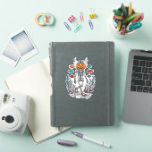 Sticker Conception de Poisson de Plongeur de Squelette de (Couverture iPad)
