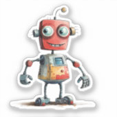 Sticker Conception de robot fantaisiste 1 (Recto)