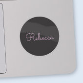 Sticker Conception de script rétro-moderne rose cool modif