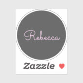 Sticker Conception de script rétro-moderne rose cool modif (Feuille)