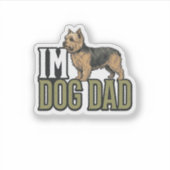 Sticker Conception de t-shirt avec gravure de terrier pour (Devant)