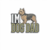 Sticker Conception de t-shirt avec gravure de terrier pour (Devant)