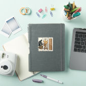 Sticker Conception de T-Shirt avec Gravure d'Outils de Men (Couverture iPad)