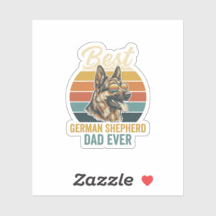Sticker Conception de t-shirt de papa Berger allemand vint