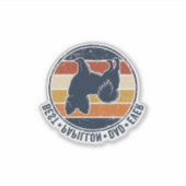 Sticker Conception de T-shirt de papa de chien Papillon vi (Devant)