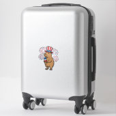 Sticker Conception de T-shirt Feux d'Artifice Crème Glacée (Sur valise)