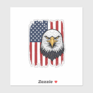 Sticker Conception de T-shirt patriotique Vintage Eagle Dr