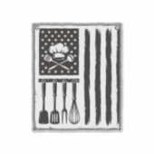 Sticker Conception de T-shirt Ustensiles de Cuisine Drapea (Devant)