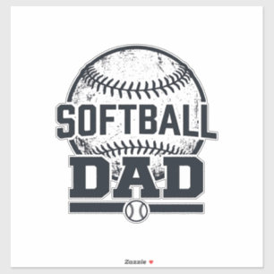 Sticker Conception de T-Shirt Vectoriel Papa Softball Vint