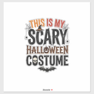Sticker Conception de T-shirt vintage de costume d'Hallowe