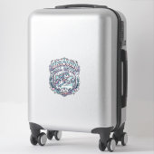 Sticker Conception de tee-shirt graphique de style rétro L (Sur valise)