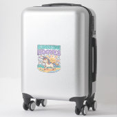 Sticker Conception de tee-shirt graphique tendance Licorne (Sur valise)