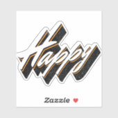 Sticker Conception de texte agréable (Feuille)