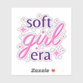Sticker Conception de texte de l'ère Soft Girl (Feuille)