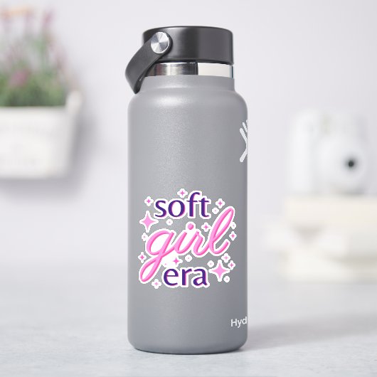 Sticker Conception de texte de l'ère Soft Girl (HydroFlask)