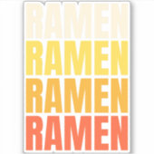 Sticker Conception de texte Ramen (Devant)