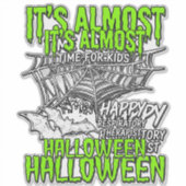 Sticker Conception de toile d'araignée d'Halloween pour th (Devant)