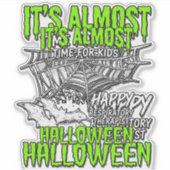 Sticker Conception de toile d'araignée d'Halloween pour th (Devant)