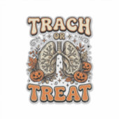 Sticker Conception de trachéotomie pour infirmière Hallowe (Devant)