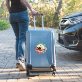 Sticker Conception de vacances de sieste de chat de Noël (Valise Insitu)