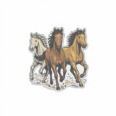 Sticker Conception de vecteur d'art de chevaux de course v (Devant)