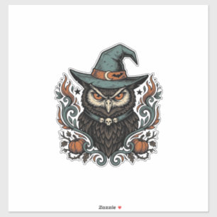 Sticker Conception de vecteur de chapeau de sorcière de hi