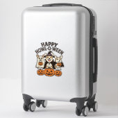 Sticker Conception de vecteur de chien de Halloween de Cor (Sur valise)