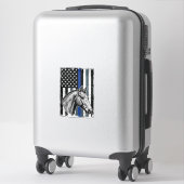 Sticker Conception de vecteur de drapeau de cheval de lign (Sur valise)
