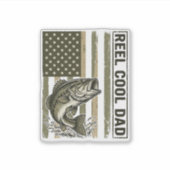 Sticker Conception de vecteur de drapeau de pêche à la bas (Devant)