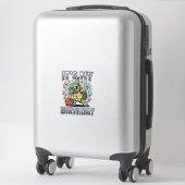 Sticker Conception de vecteur de fête d'anniversaire de ba (Sur valise)