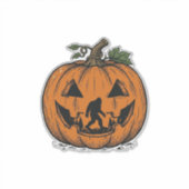Sticker Conception de vecteur de Halloween de citrouille d (Devant)