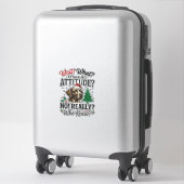 Sticker Conception de vecteur de Noël d'attitude de chien  (Sur valise)