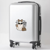 Sticker Conception de vecteur de noeud de léopard de fantô (Sur valise)