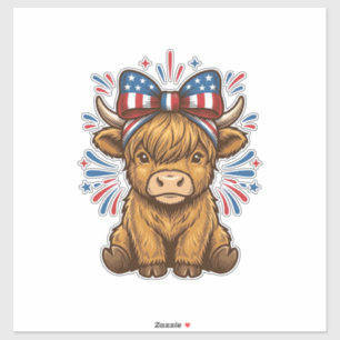 Sticker Conception de vecteur de vache des Highlands patri