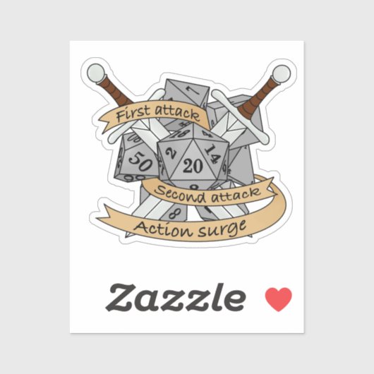 Sticker Conception des dés de combat (Feuille)