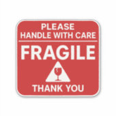 Sticker Conception d'étiquette d'expédition fragile manipu (Devant)