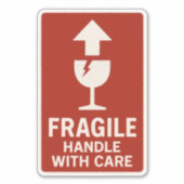 Sticker Conception d'étiquette d'expédition fragile manipu (Devant)