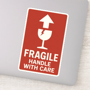 Sticker Conception d'étiquette d'expédition fragile manipu